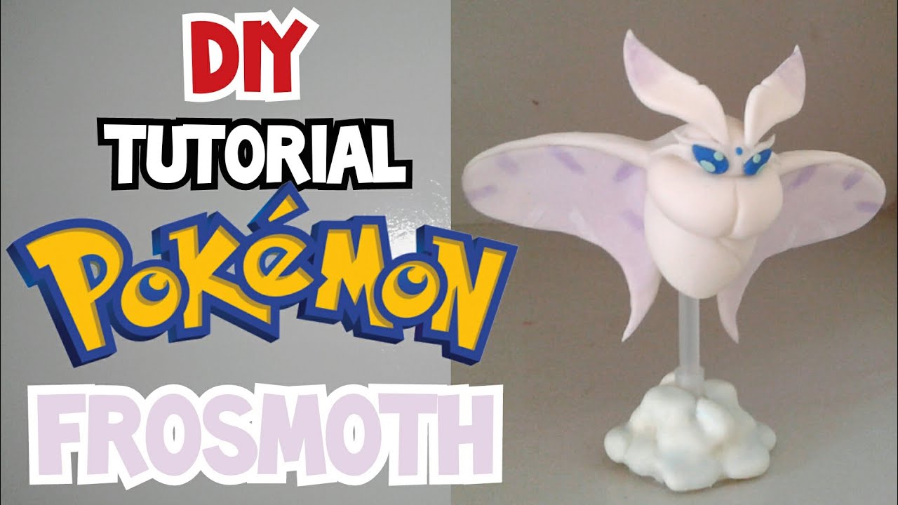 DIY - Pokémon Frosmoth ❄ Tutorial / Clay art  - biscuit, porcelana fria, cold porcelain