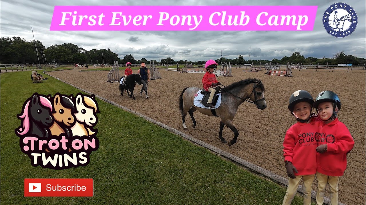 First Pony Club Camp! #twins #camping #equestrian #ponyclub #summer