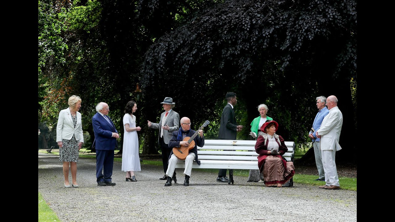 President Higgins and Sabina celebrate Bloomsday 2021
