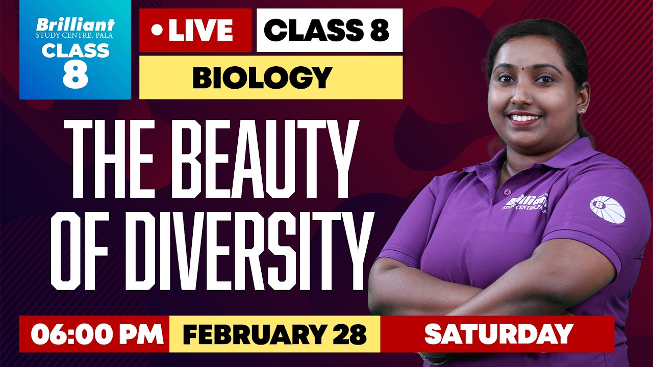 Class 8 Biology | The Beauty of Diversity 🌿 | Live Science Class | February 28 | 6:00 PM