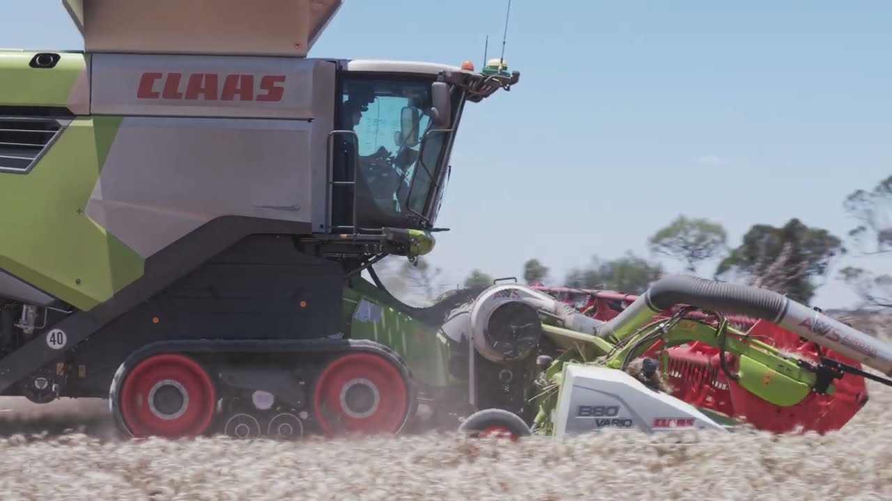 Perenjori Harvest 2024 – Claas Lexion 7600 & John Deere 9370R in Action