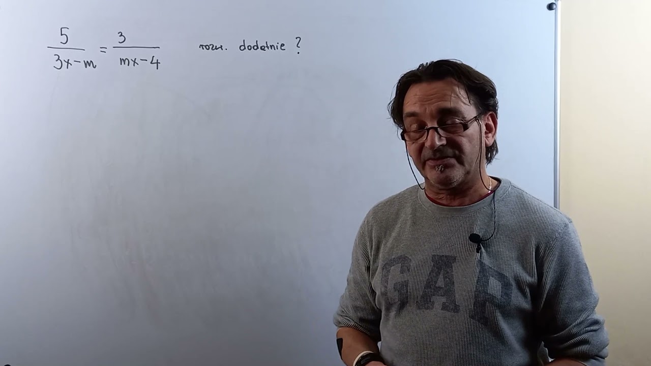 Równania wymierne z parametrem