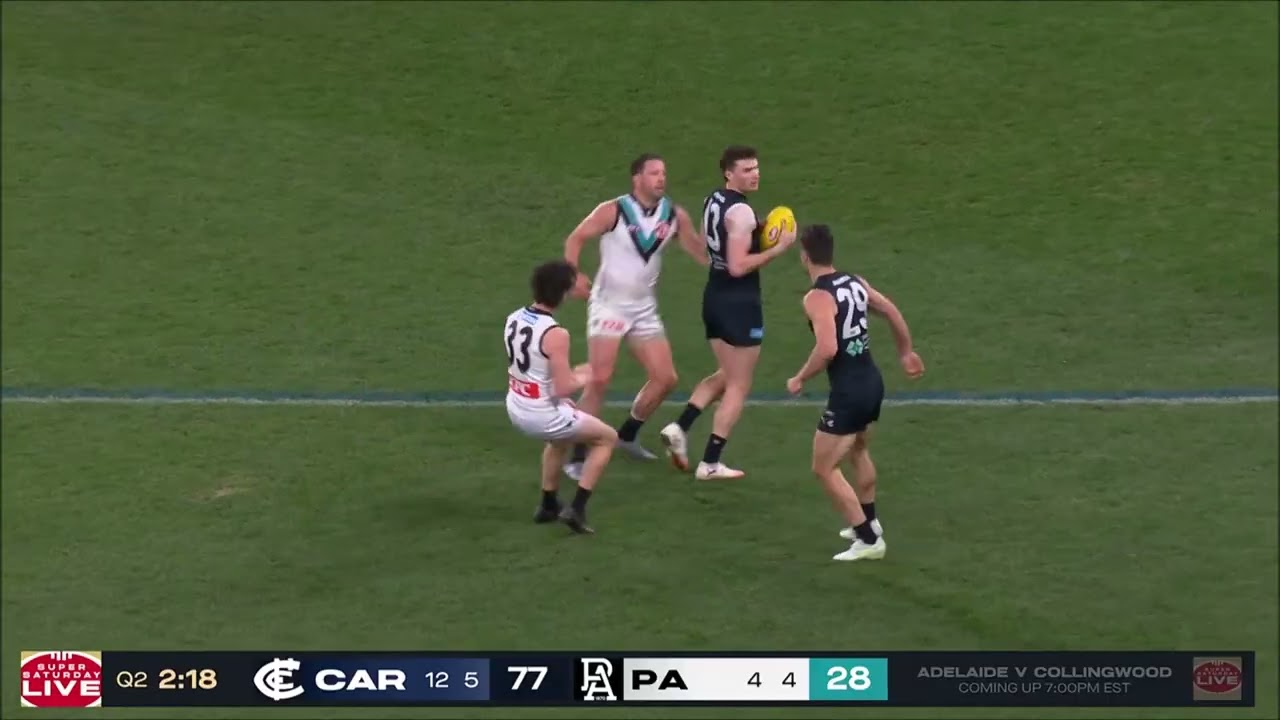 Blake Acres - AFL 2025 Round 23 Highlights - Carlton vs Port Adelaide
