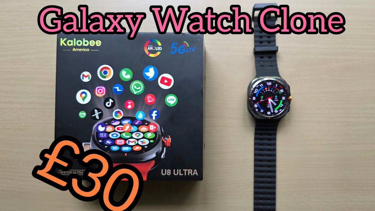 U8 Ultra Smart Watch Unboxing (The Galaxy Watch Ultra Clone)