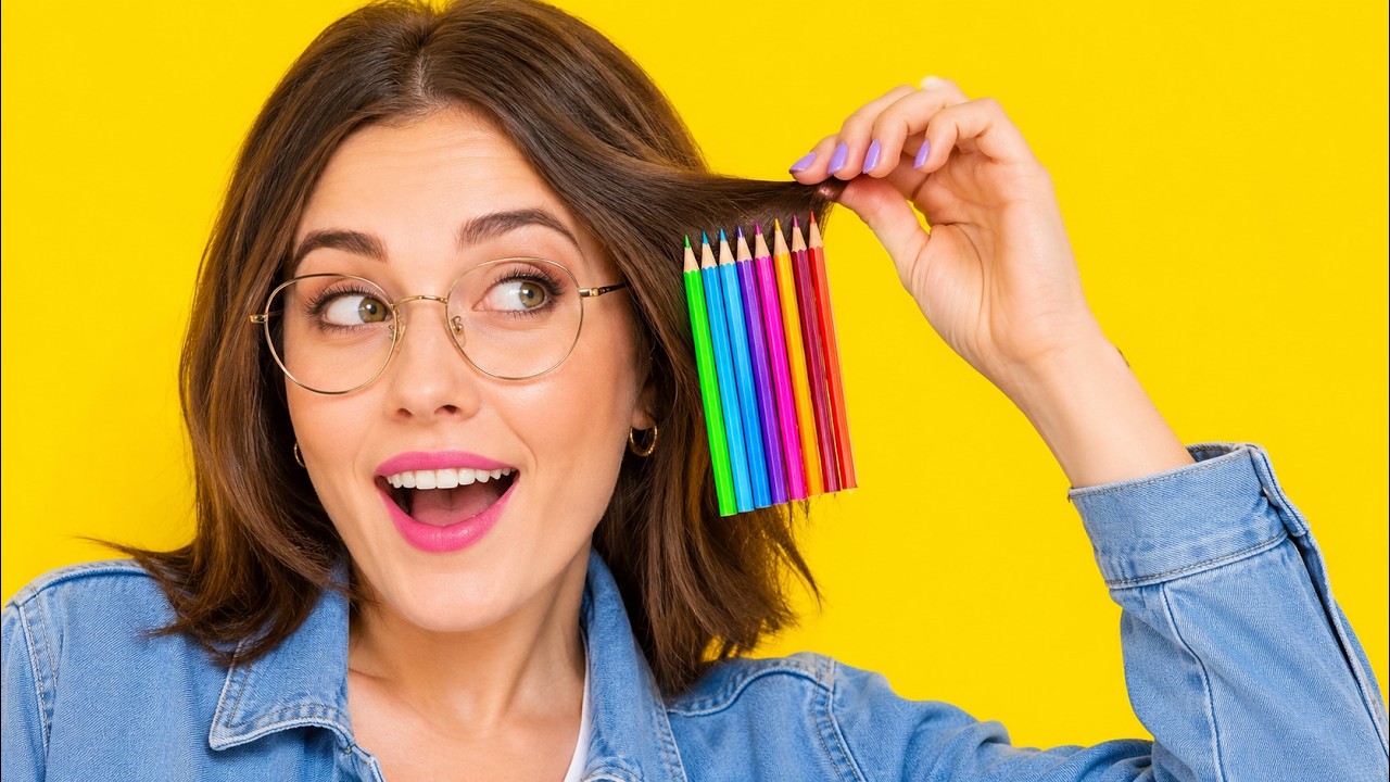 Supers trucs et astuces spécial CRAYONS || Des Idées Cool Et Originales Avec Des Crayons