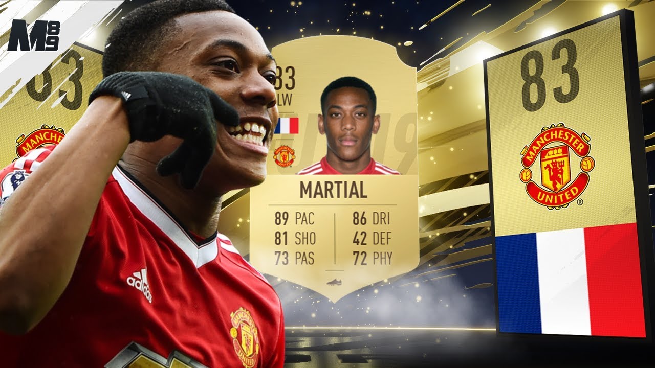 FIFA 19 MARTIAL REVIEW | 83 MARTIAL PLAYER REVIEW | FIFA 19 ULTIMATE TEAM