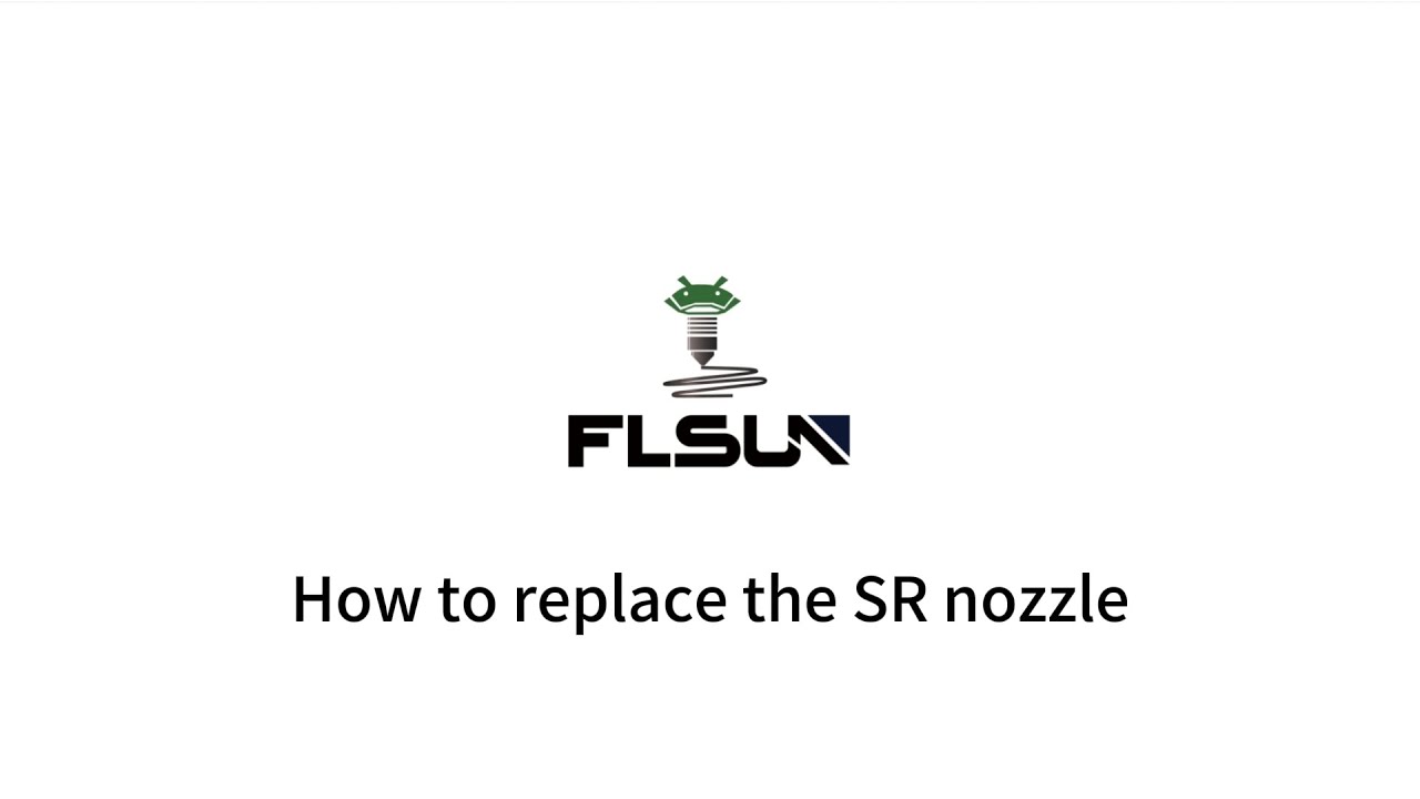 How to replace the SR nozzle