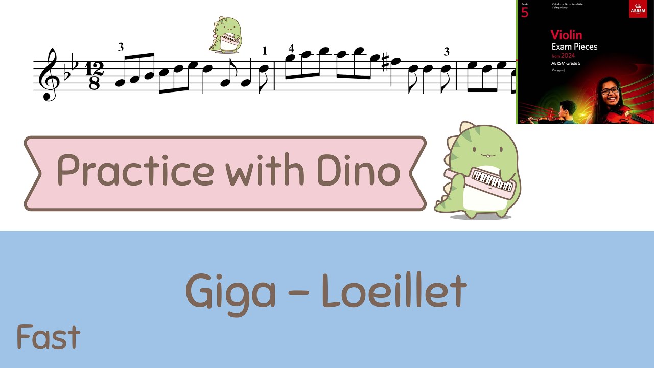 Giga -  Loeillet ABRSM 2024 Violin grade 5 (A3)