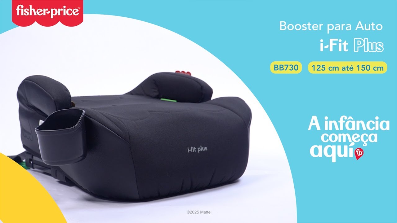 Booster i-Fit Plus Fisher-Price™ | Assento de Elevação Seguro e Confortável para Crianças