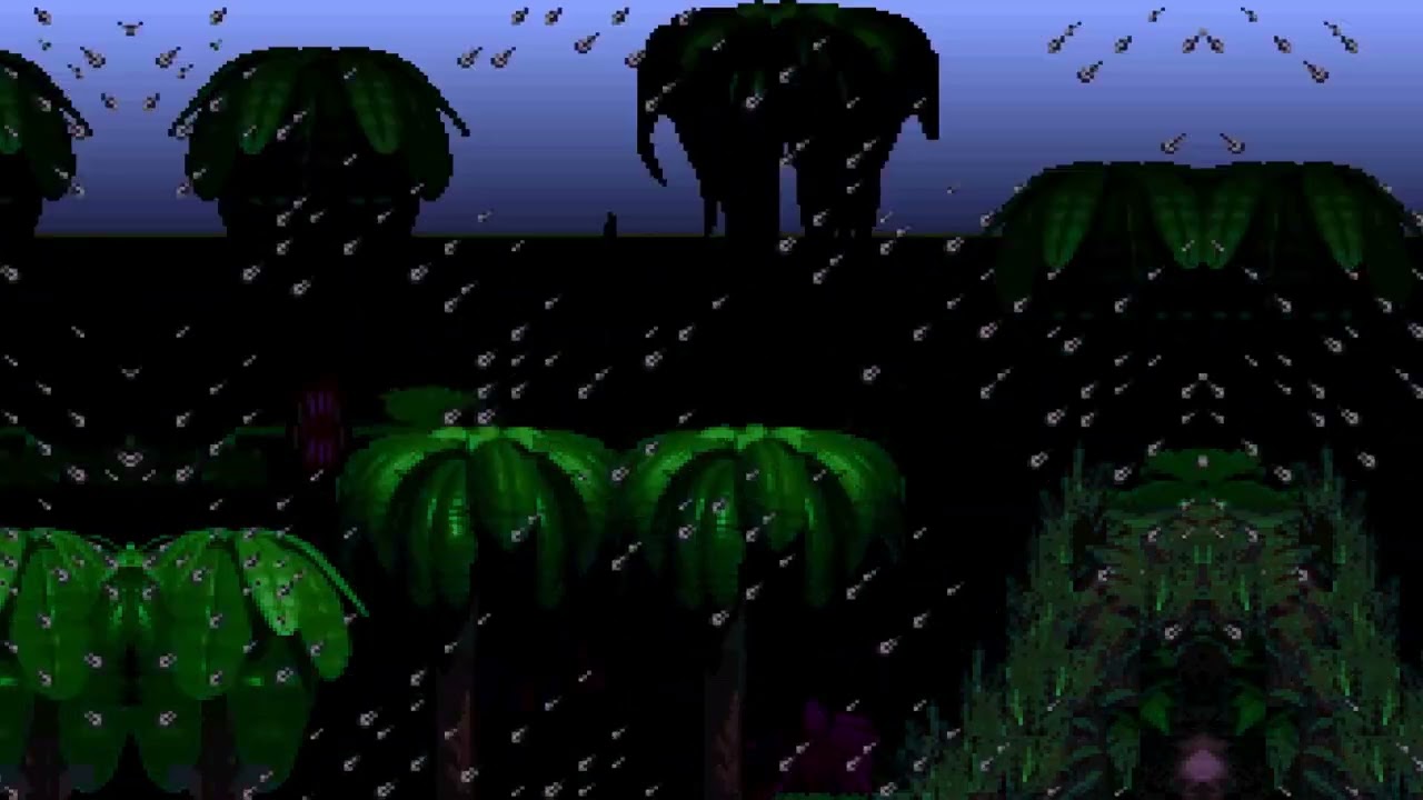 Donkey Kong Rainy Night Ambience (1hr) - Ropey Rampage