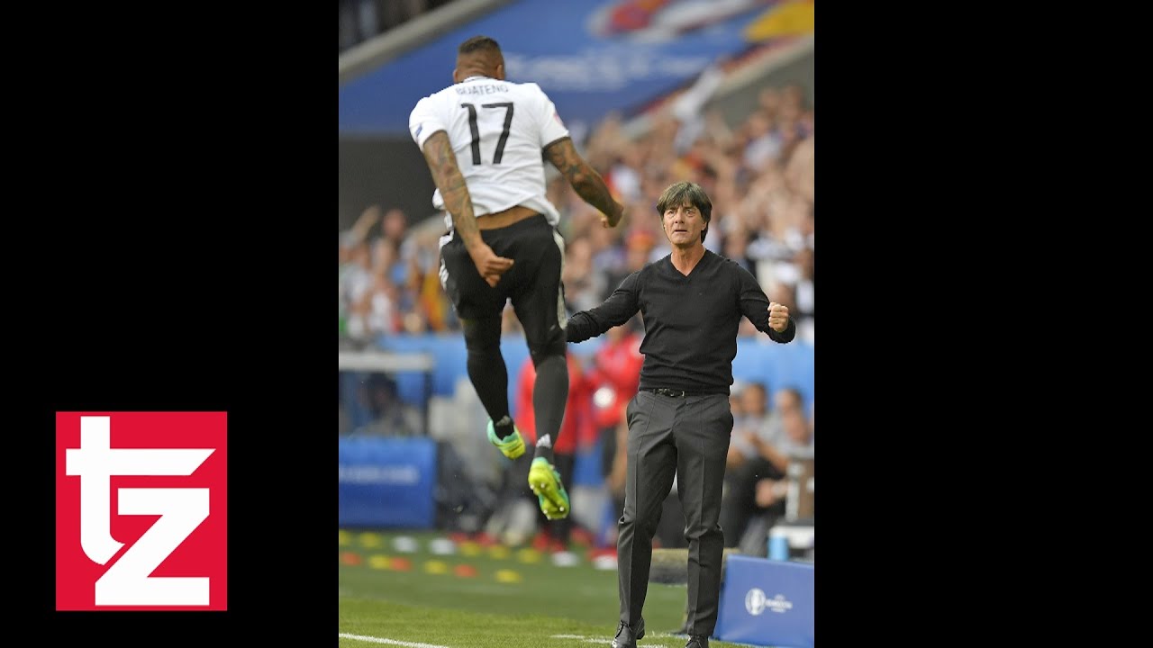 FC Bayern M&uuml;nchen: Abwehrchef Boateng h&auml;mmert das 1:0 gegen die Slowaken bei der EM