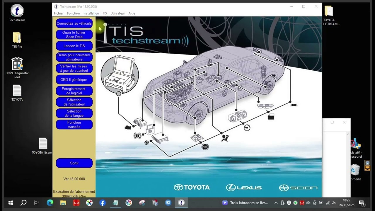 INSTALLATION TOYOTA TECHSTREAM (TS) POUR GODIAG