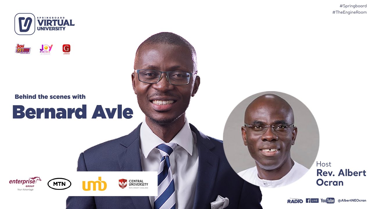 Big conversation with Bernard Avle in #TheEngineRoom on #Springboard with Rev. Albert Ocran