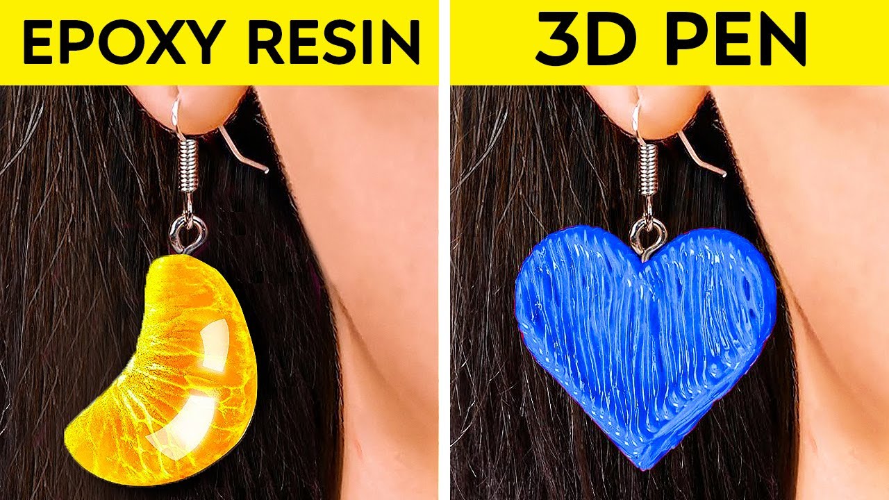 CUTE RAIBOW CRAFTS | 3D Pen, Glue Gun ,Polymer Clay And Epoxy Resin Ideas