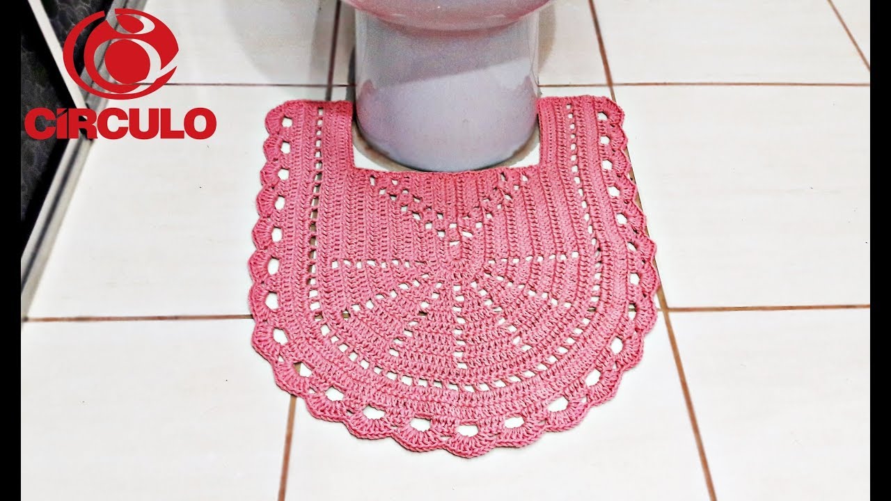 Jogo de Banheiro de Crochê Fácil - Tapete Pé do Vaso