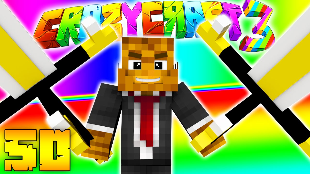 Minecraft CRAZY CRAFT 3.0 - DUAL WIELDING ROYAL GUARDIAN SWORDS #50 SPECIAL | JeromeASF