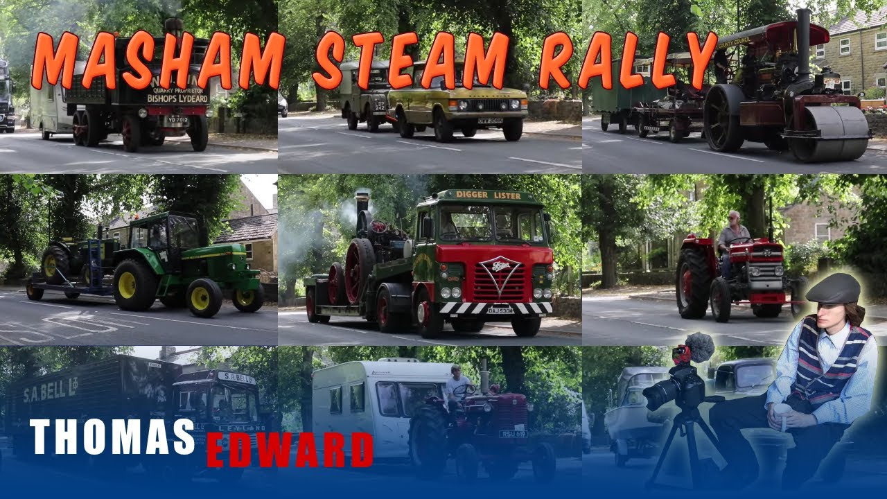 Fastest Steam Wagon I've ever seen leaving Masham Rally 2022