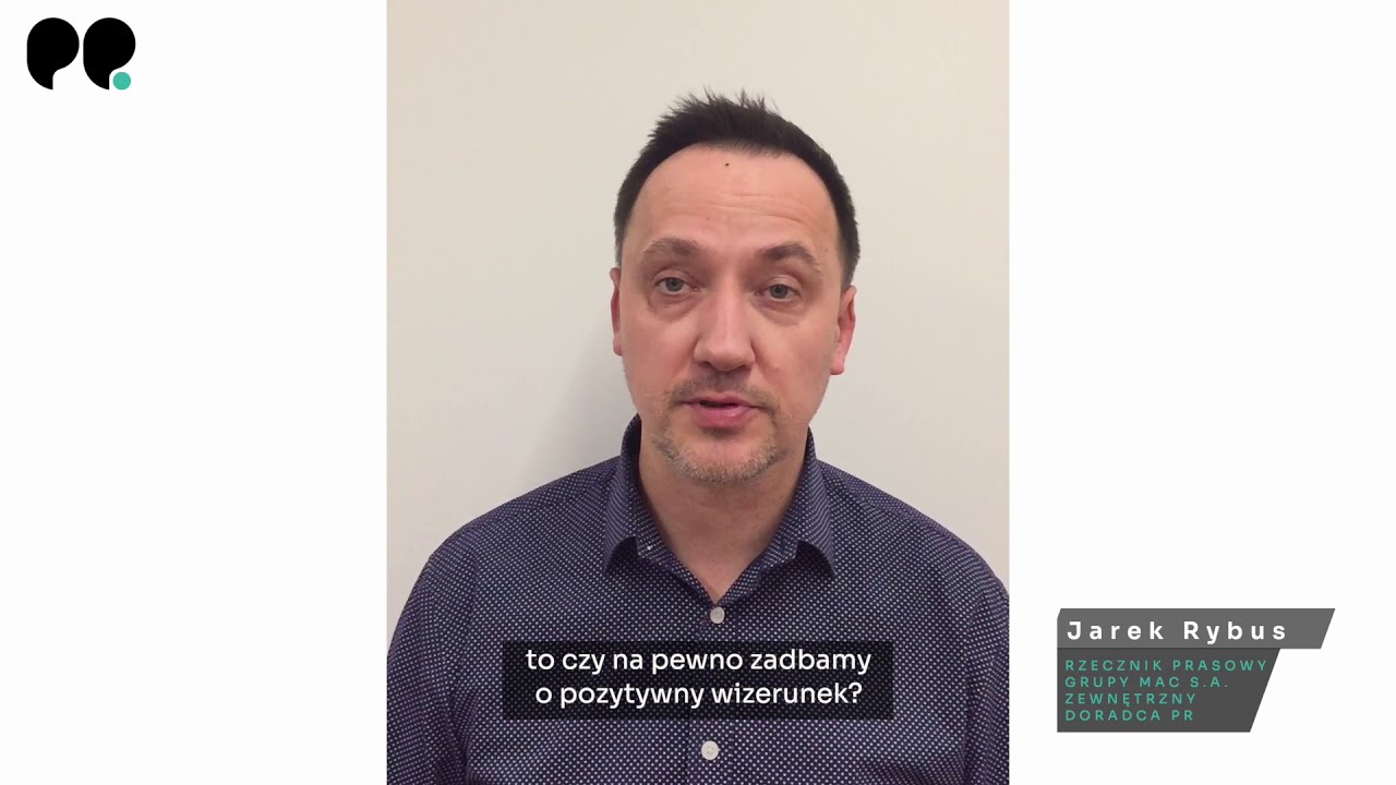 #rzecznikodpowiada Jarek Rybus o wyzwaniach w pracy rzecznika prasowego