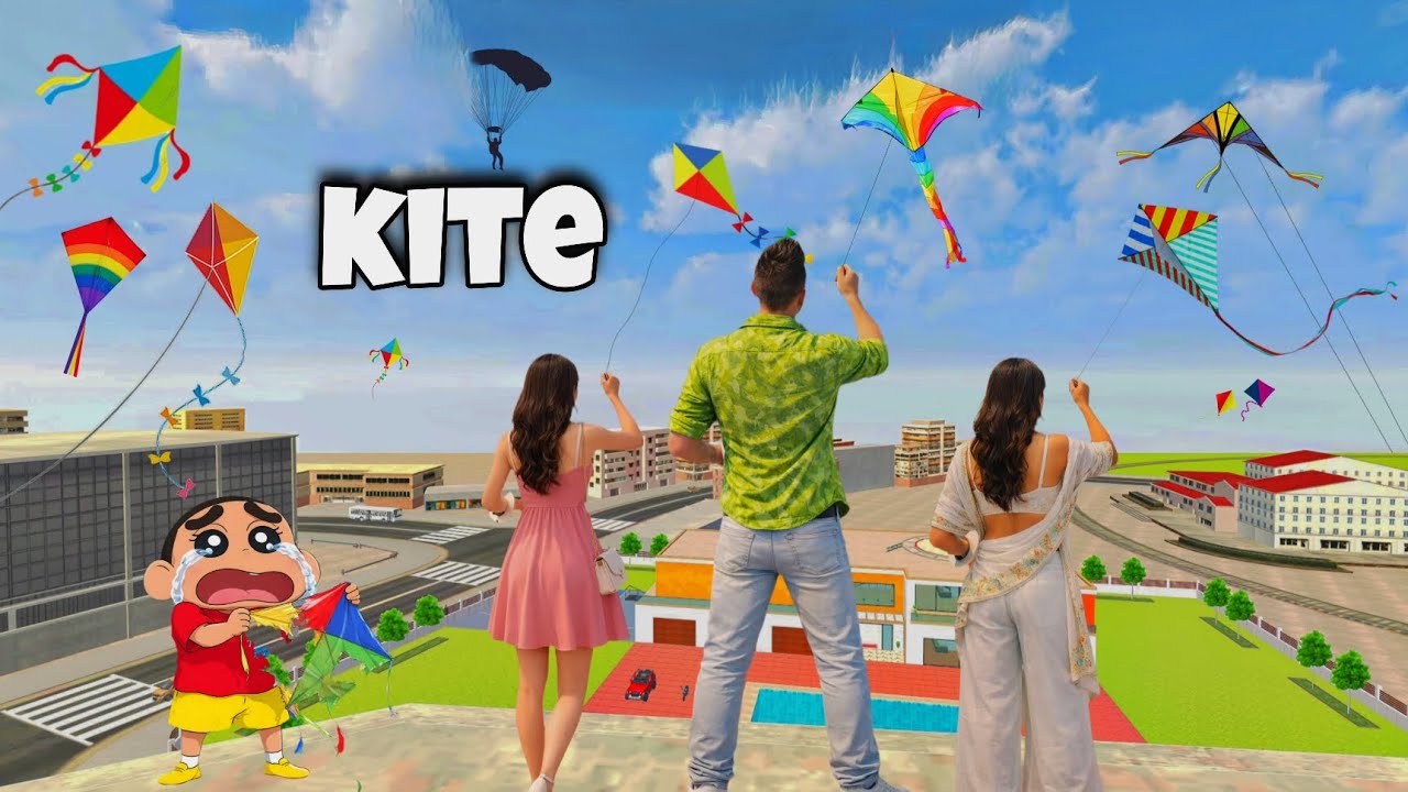 FRANKLIN's GIRLFRIEND CUTS JACK's KITE 🪁 😡 Happy MAKAR SANKRANTI || indian theft auto simulator 😱