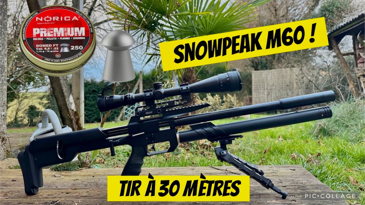 SNOWPEAK M60 calibre 22 test des plombs NORICA premium ! 🤯