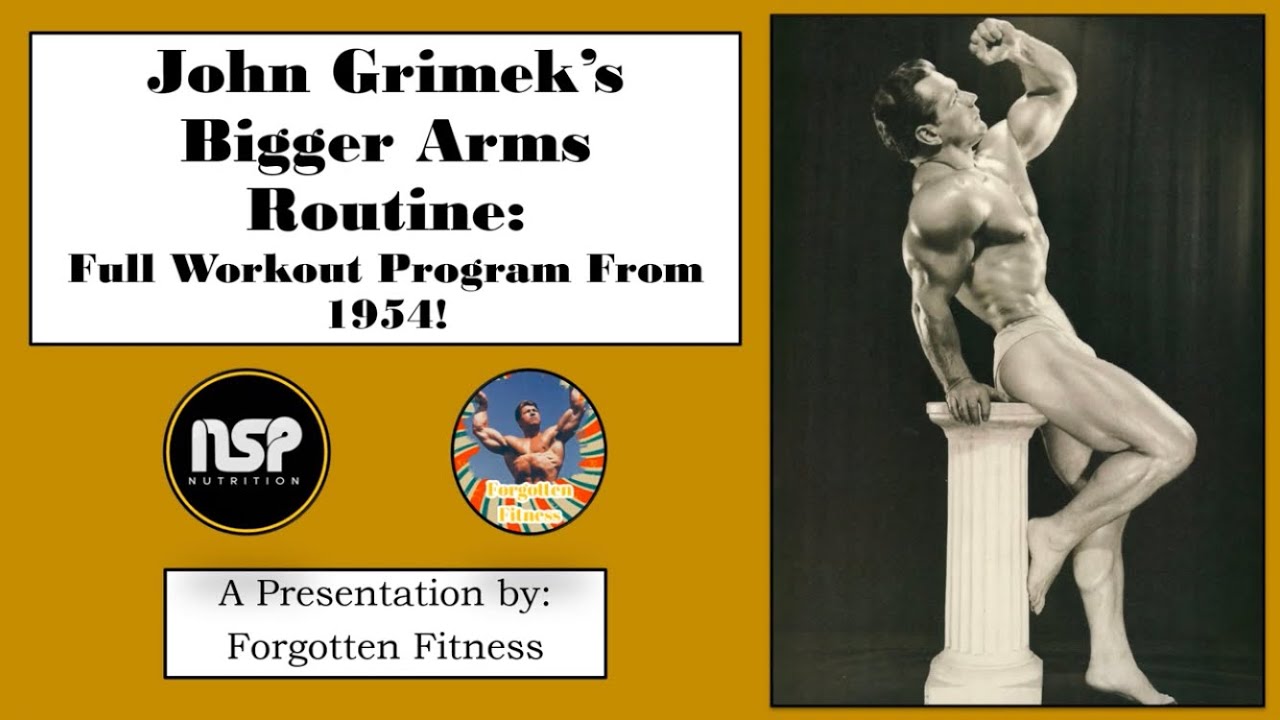 John Grimek’s Bigger Arms Routine: Full Workout Program From 1954!