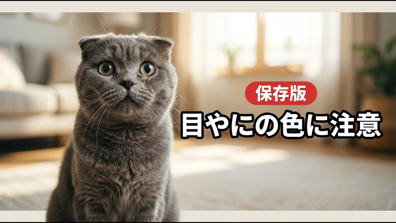 猫の目やにでわかる病気のサイン【保存版】