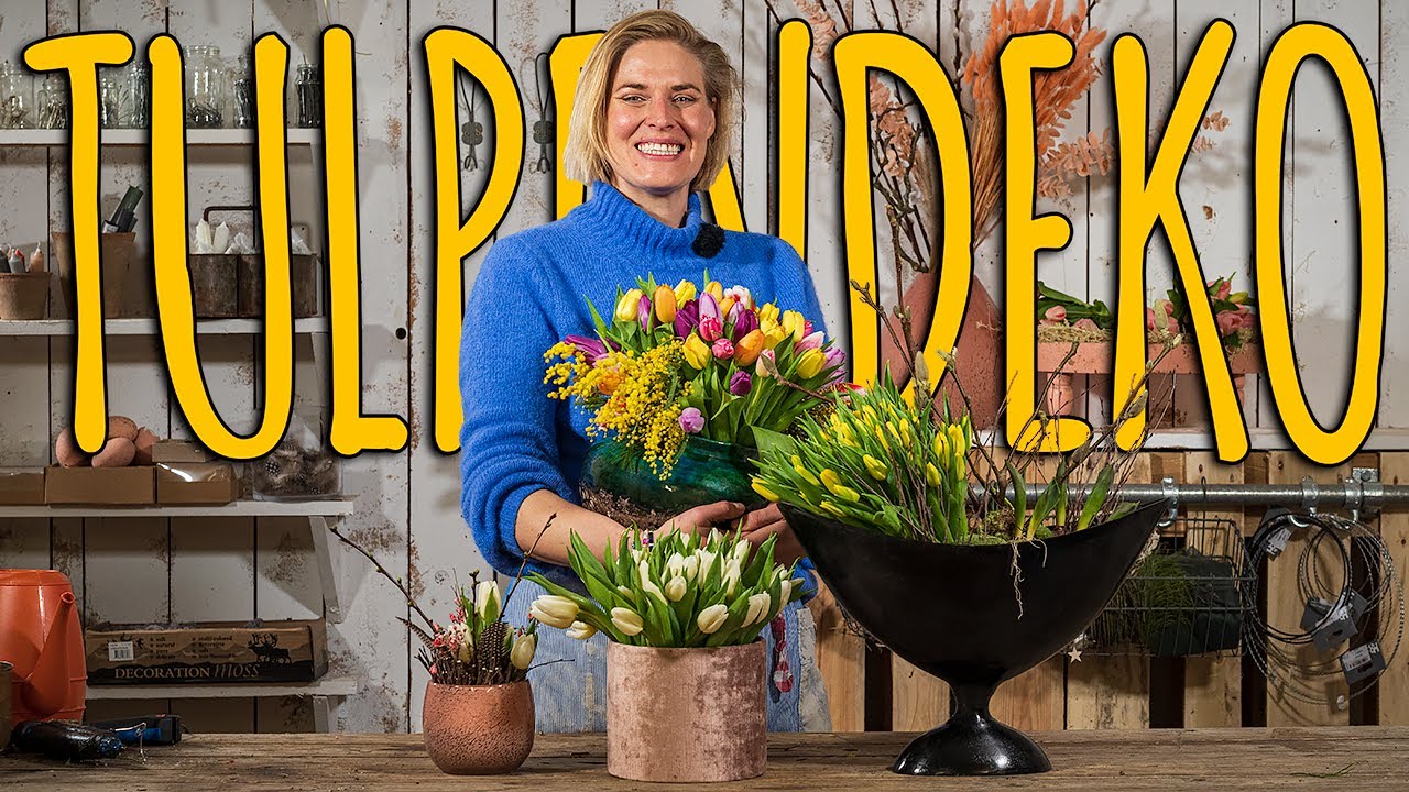 3 FRÜHLINGSDEKO IDEEN MIT TULPEN - DIY