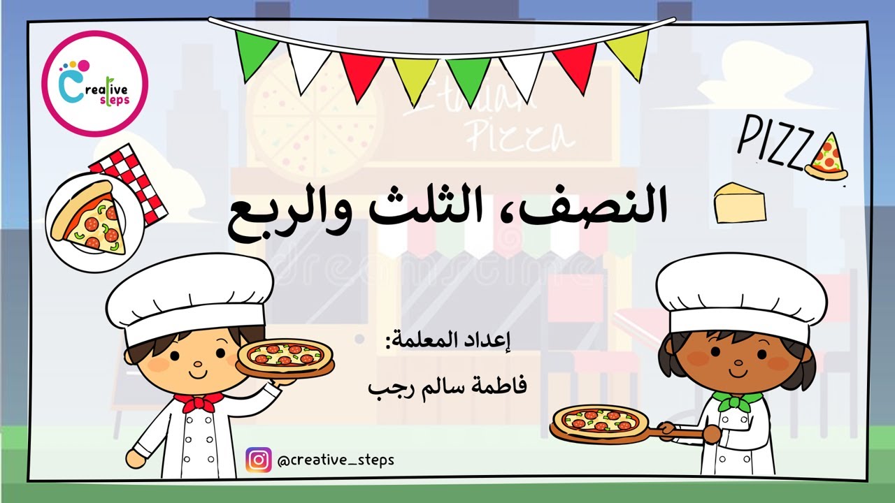( الكسور ( النصف - الثلث  - الربع