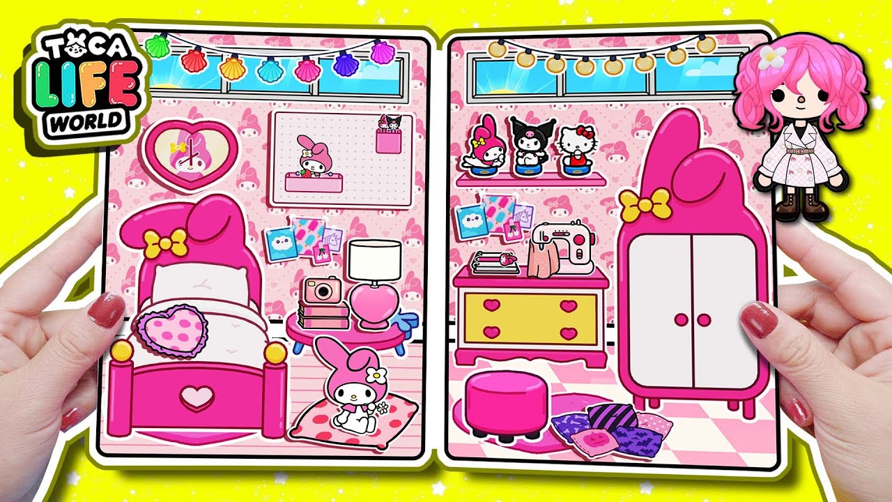 Toca Life World Quiet Book#39 My Melody House In Quiet Book