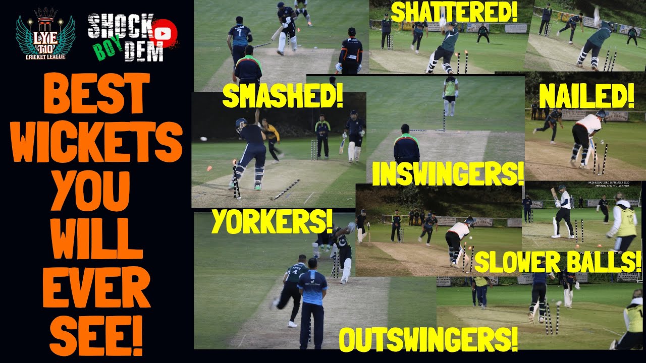 THE BEST WICKETS YOU WILL EVER SEE! | Yorkers Inswingers Outswingers | Lye T10 Cricket League 2020