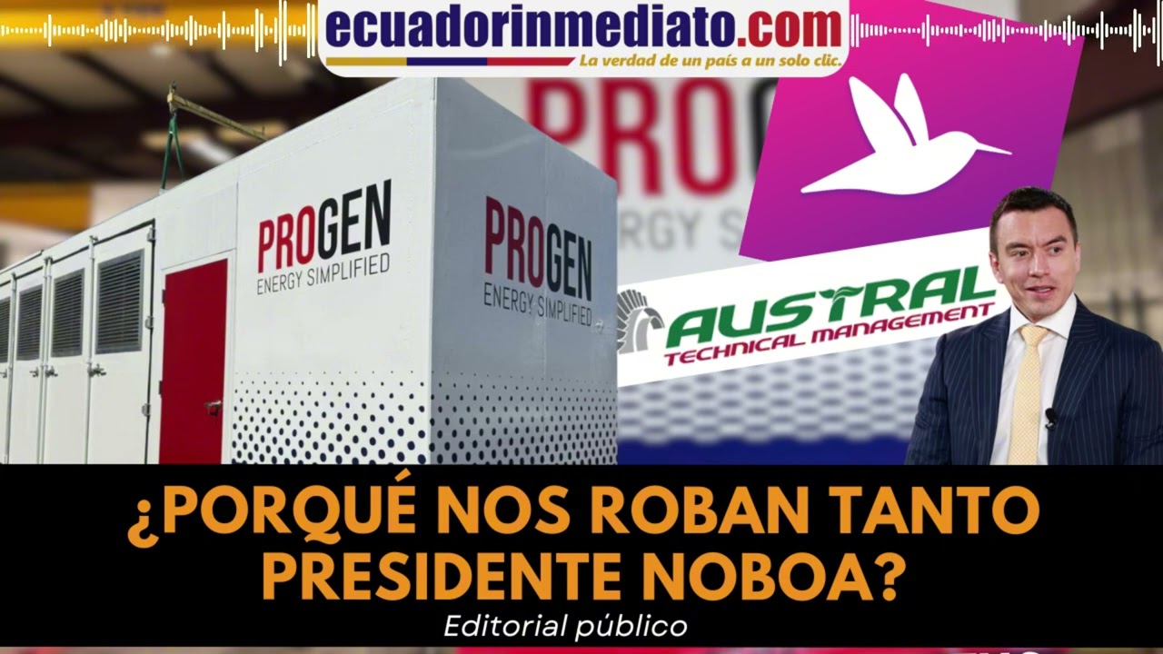 &iquest;PORQU&Eacute; NOS ROBAN TANTO PRESIDENTE NOBOA?