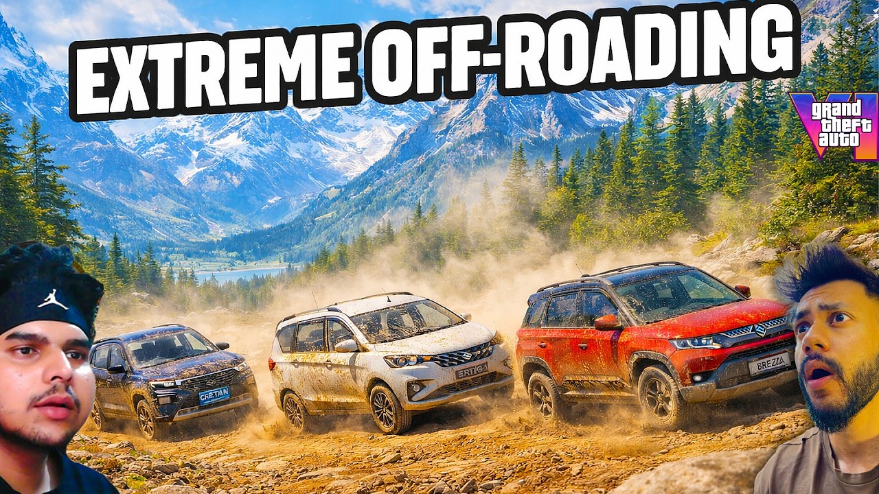 EXTREME OFF ROADING IN GTA 5 | BREZZA | CRETA N LINE | ERTIGA