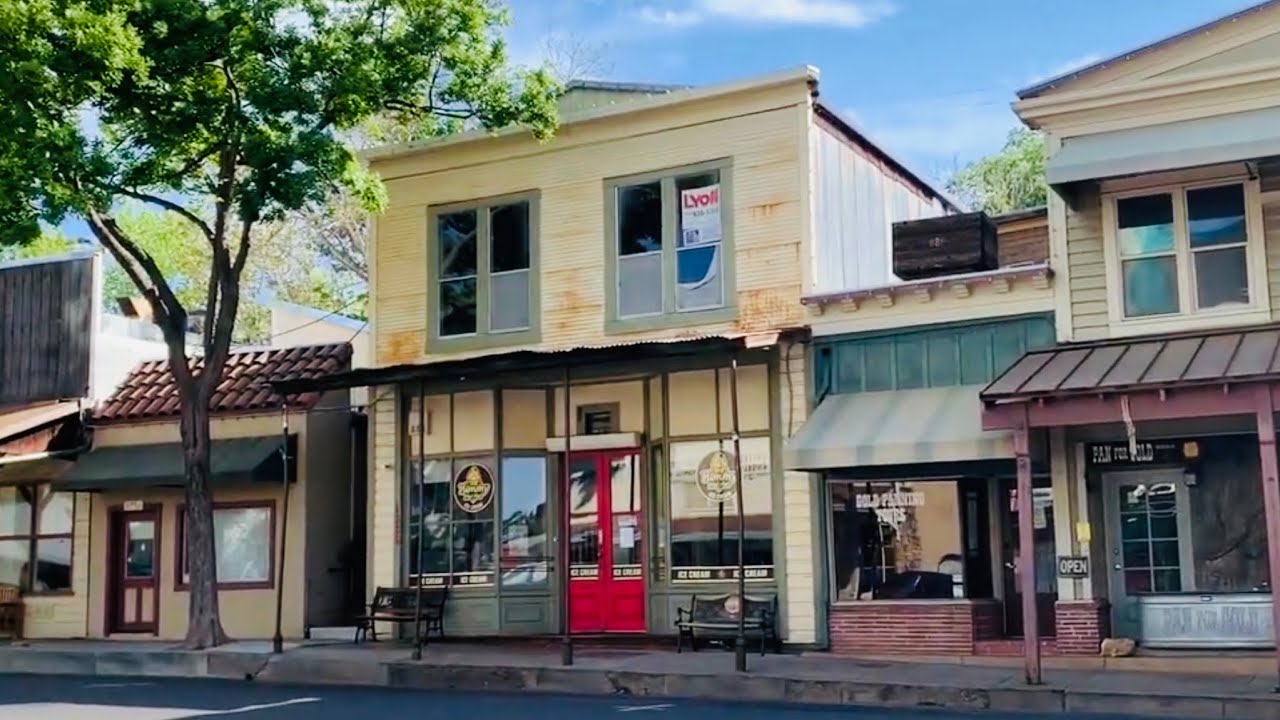 Sightseeing 3 gold rush towns, Angels Camp, Murphys, Sonora CA