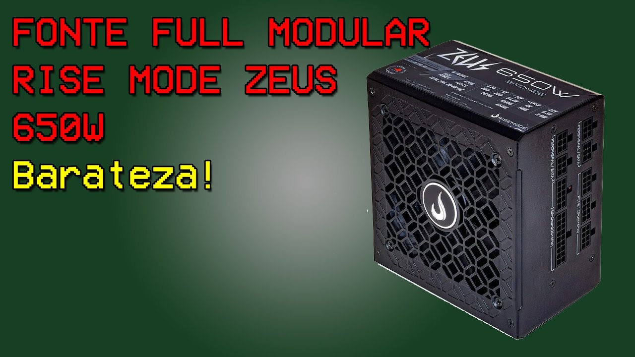 Unboxing fonte Rise Mode Zeus 650w