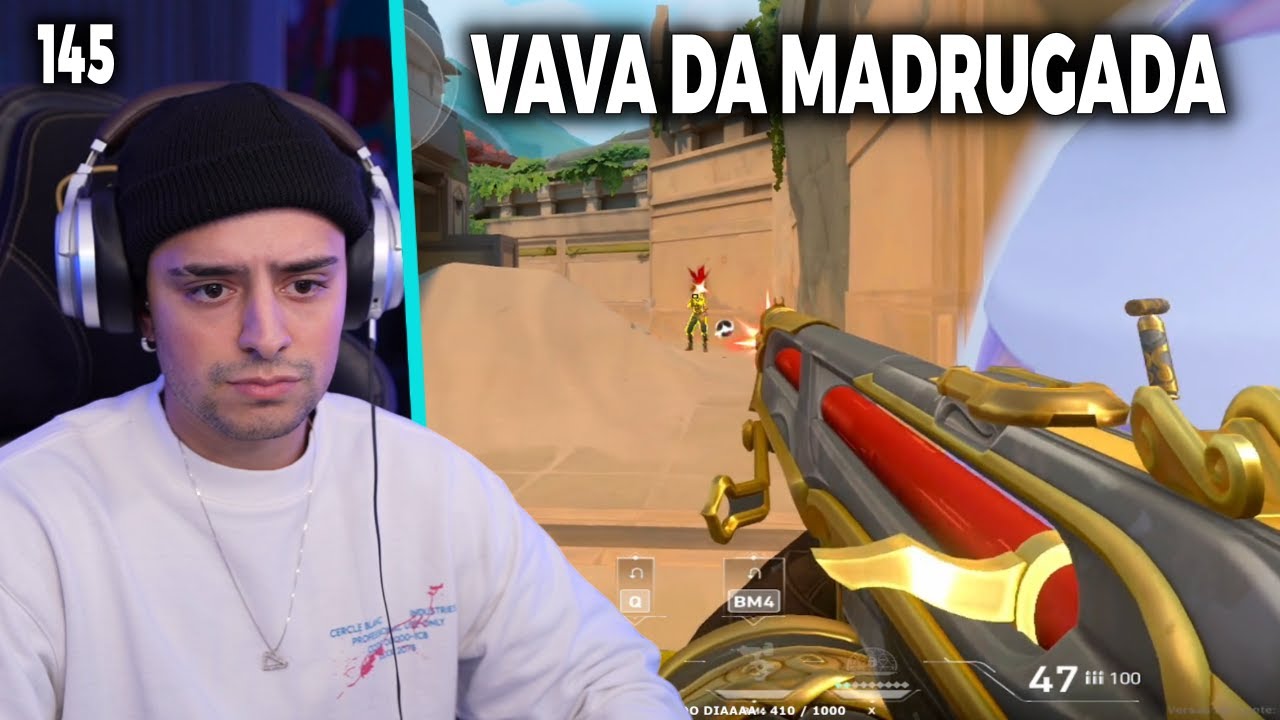 Coringa mostrando suas habilidades no valorant! madrugadão no vava
