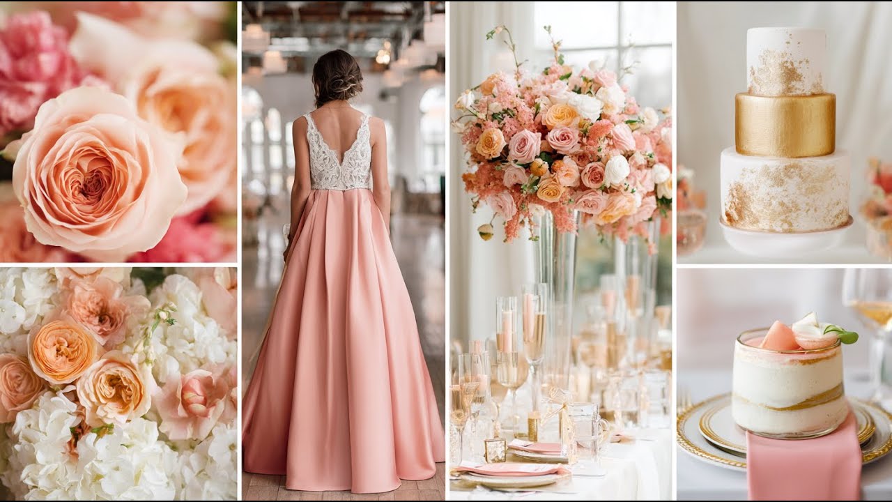 Pink, Peach, Gold, and White Wedding Ideas: A Dreamy Color Palette