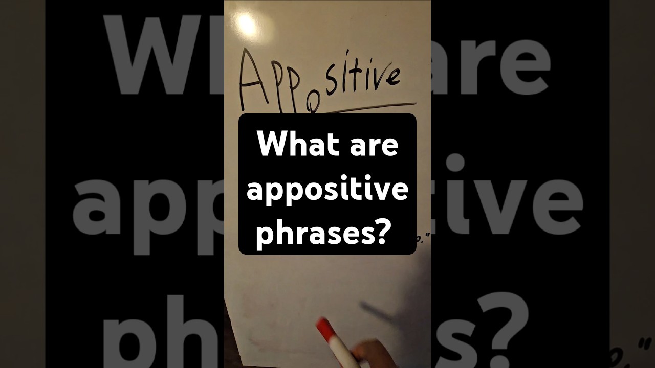 Appositive phrases #englishteacher #learnenglish #englishtips #ingles #語英 #grammar #eslteaching