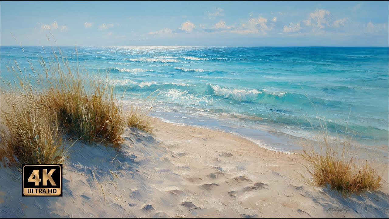 Ocean Breeze – Realistic Oil Painting | Peaceful Coastal Art for Interior Ambience
