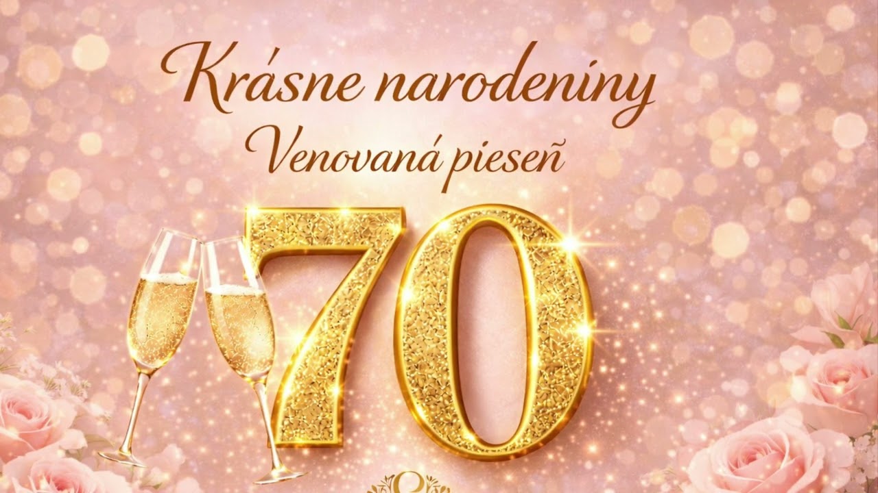 Krásne 70 narodeniny 