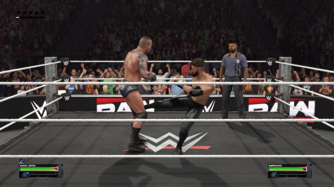 WWE 2K25 Randy Orton VS superstar Undisputed championship match