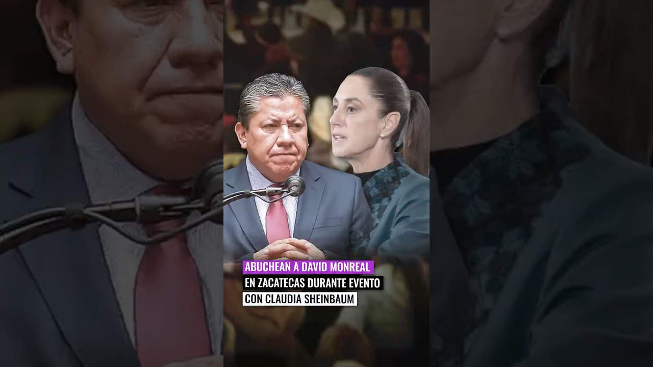 🙃Abuchean a David Monreal en Zacatecas durante evento con Claudia Sheinbaum