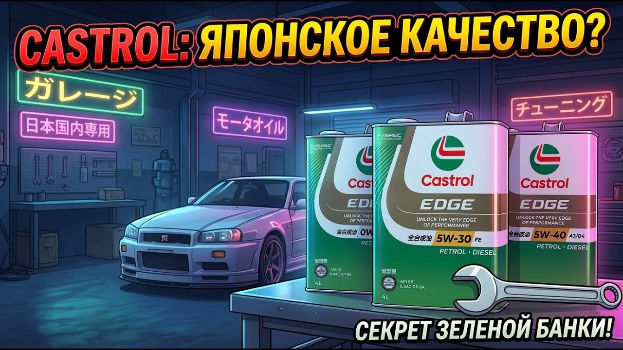 ЯПОНСКИЙ Castrol EDGE: В чем секрет зеленой банки? 🇯🇵🔥