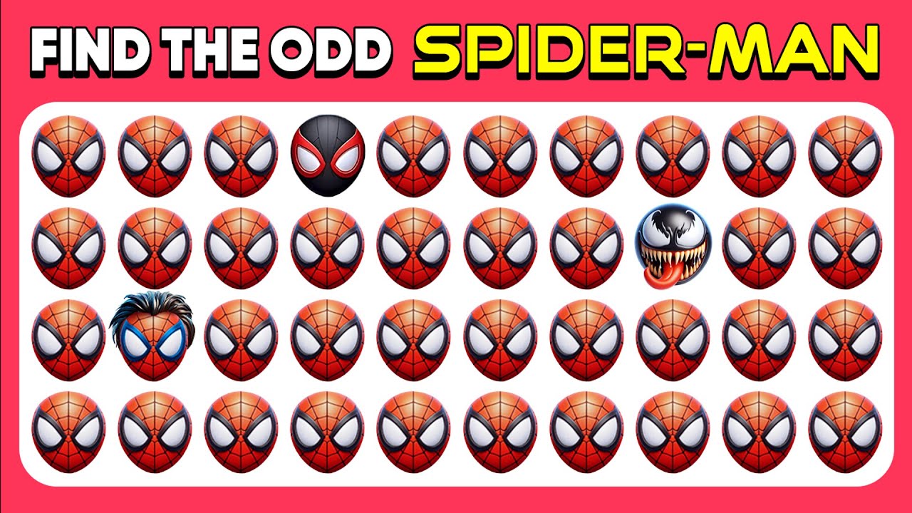 Find The ODD Spider-Man | Marvel Spider-Man 2 Game Edition Quiz | Quiz Diver