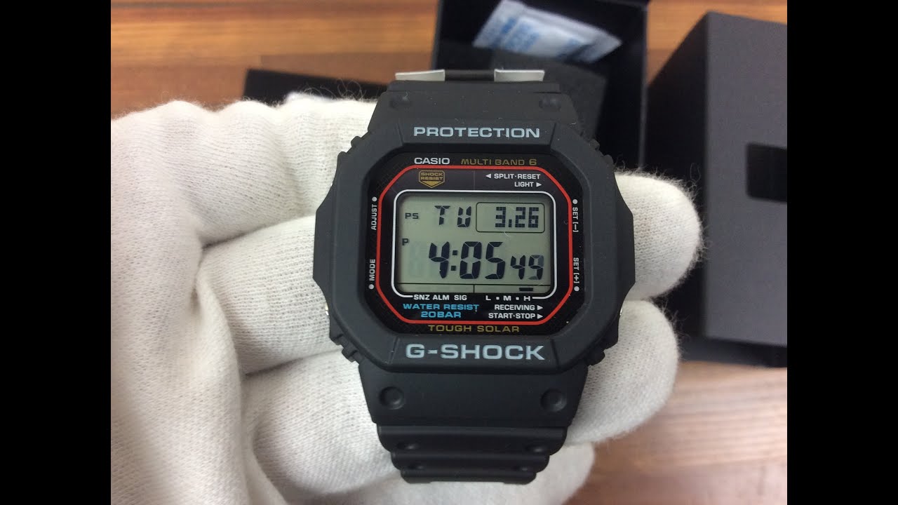 CASIO G-SHOCK GW-M5610U-1JF Black Red Solar Watch for sale ask info