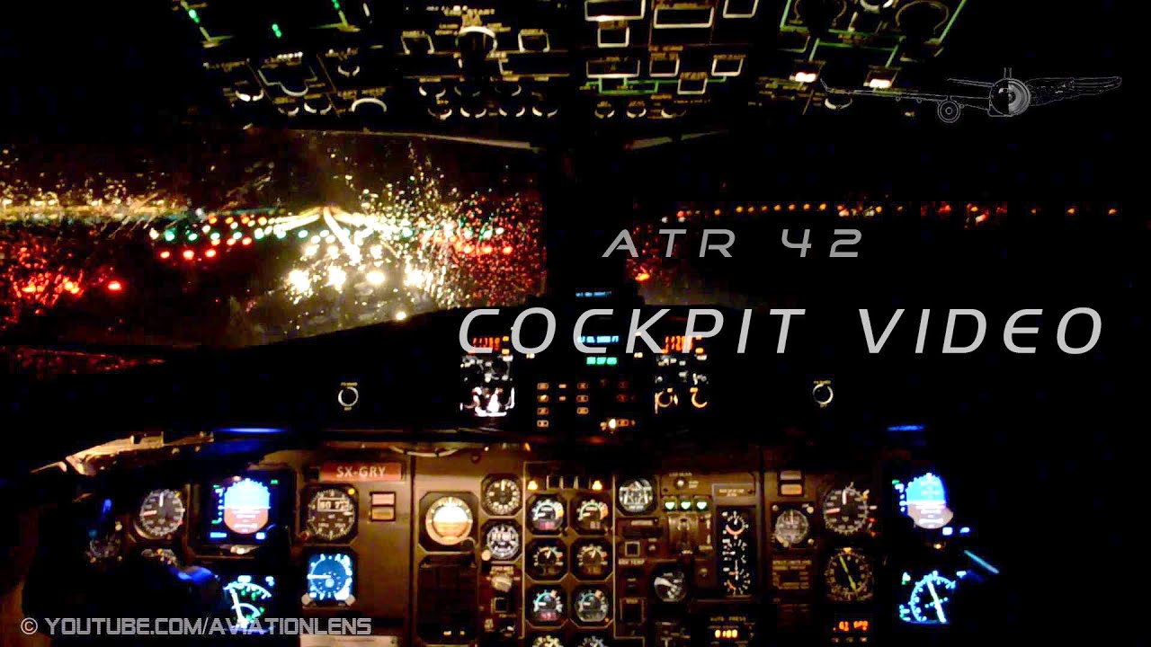 ATR 42 Night flight, cockpit HD