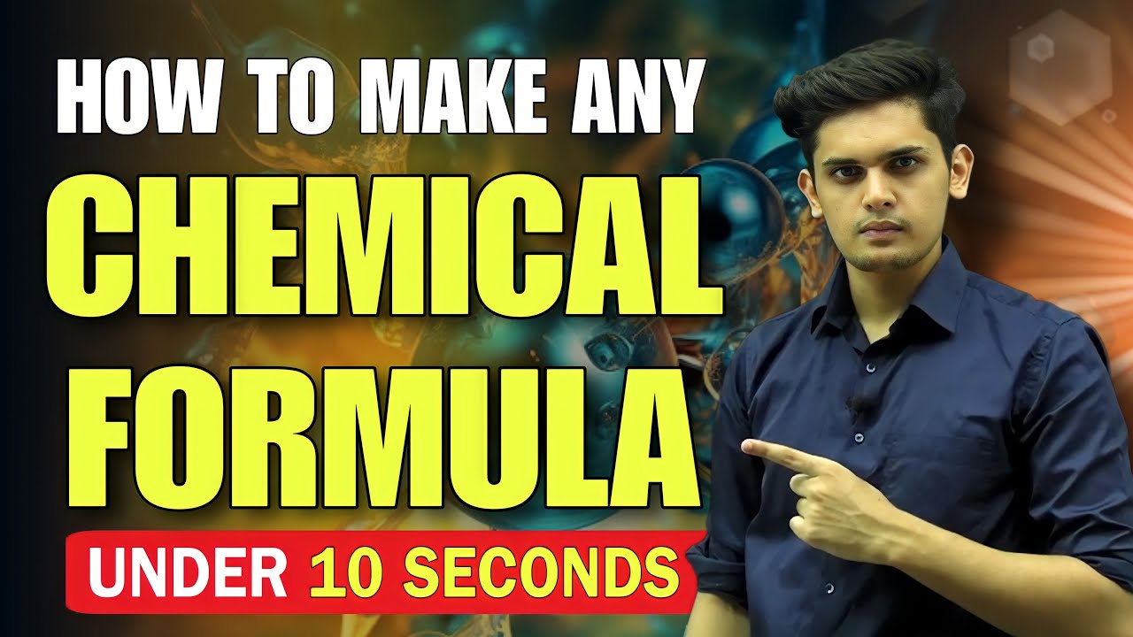 How to Make any Chemical Formula under 10 seconds 🔥| Class 10| Prashant Kirad