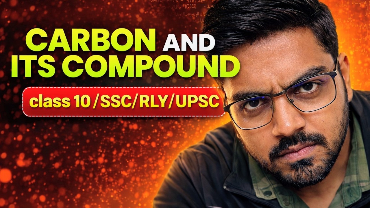 CARBON and it's compound KI FIELDING SET/ class 10, SSC, RLY, UPSC with PYQ's 😎