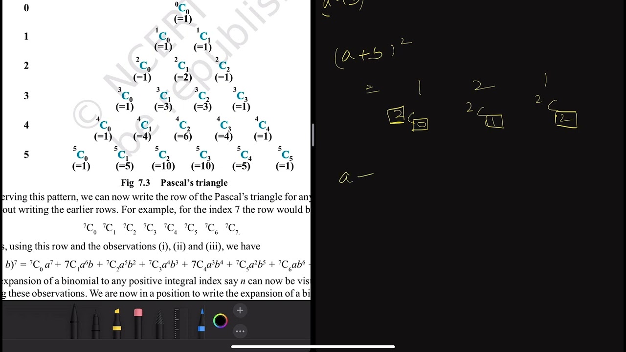 NCERT MATHS CLASS 11 || Chapter 7 Binomial Theorem || Ex 7.1 || Introduction