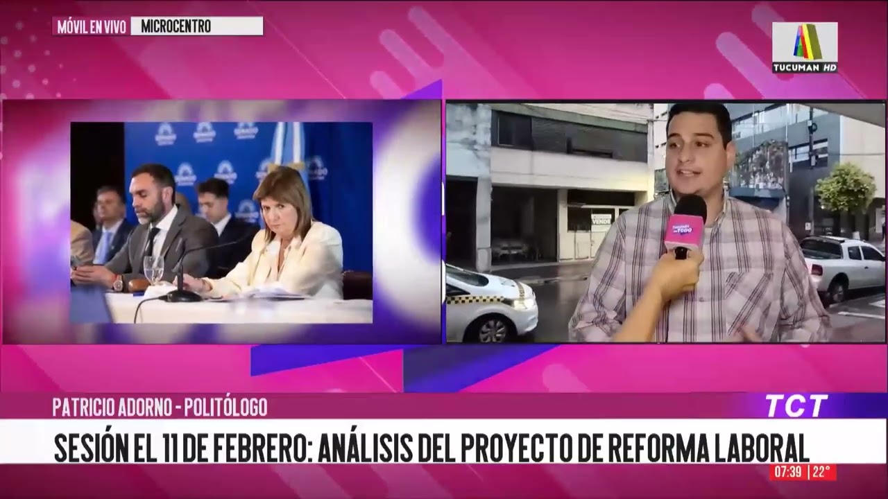 Sesión este 11 febrero: análisis del proyecto de reforma laboral con el politólogo Patricio Adorno