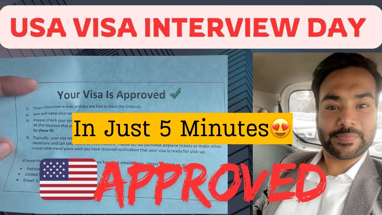 Последние результаты собеседования для получения визы в США: одобрение за 5 минут 🇺🇸 | Виза США B...
